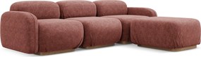Modułowa sofa narożna Ailani, tkanina szenilowa