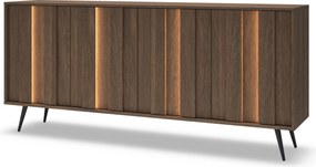 Komoda Flaro 183 cm z oświetleniem - dąb dunin