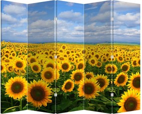 Parawan - Pole słoneczników (210x170 cm)