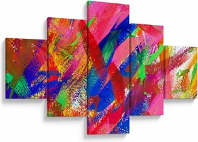 Obraz - Kolorowa abstrakcja (125x70 cm)