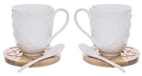 Porcelanowe kubki zestaw 2 szt. 370 ml Whiteline – Orion