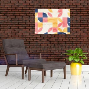 Obraz - Abstrakcja z wzorami retro (70x50 cm)