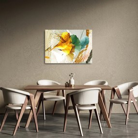 Obraz na szkle - Liście (70x50 cm)