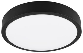 Czarna lampa sufitowa LED ø 40 cm Iseo – Trio