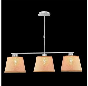 LUXERA 18066 – Lampa wisząca COMBO 3xE27/60W beżowa