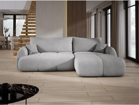 Narożnik COCO z funkcją spania, poduszkami i pojemnikiem NowOrNever 83 Popielaty