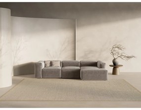 Brązowy narożnik (prawostronny/z szezlongiem) Bergano – Cosmopolitan Design