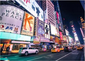 Obraz na szkle - New York Theater District (70x50 cm)