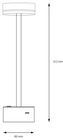 Lampka nocna czarna złota Sam 5W LED