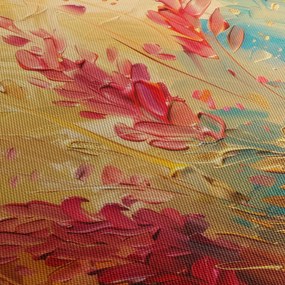 Obraz - Malowanie pola (z zegarem) (90x30 cm)