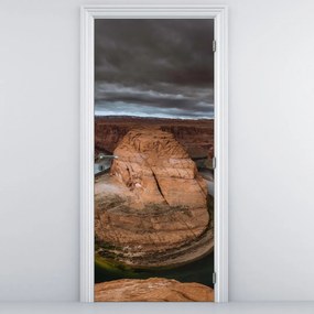 Fototapeta na drzwi - Jezioro w klifie (95x205cm)