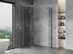 Mexen Mist-H Duo kabina prysznicowa uchylna lewa 105 x 70 cm, transparent, chrom - 8A5-105L-070P-01-00