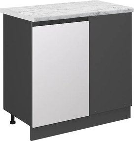 Szafka narożna biały 86x60x81.6 r-line