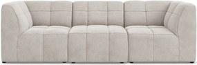 Beżowa aksamitna sofa 255 cm Aloha – Makamii