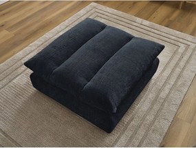 Ciemnoniebieski podnóżek z tkaniny szenilowej Neil – Bobochic Paris