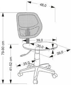 Obrotowy różowy fotel dla dziewczynki K7-E54