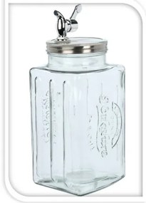 Szklany słój na wodę, z kranikiem, 3000 ml