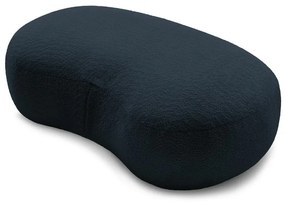 Ciemnoniebieski podnóżek z materiału bouclé Saint-Germain – Bobochic Paris