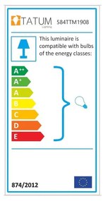 Kinkiet w czarno-złotym kolorze ø 20 cm Bastos – Opviq lights