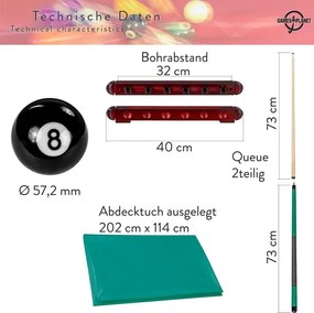 Zestaw akcesoriów do bilarda "Pool Bilard"