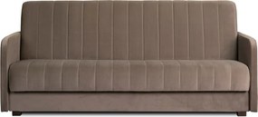 Sofa z Funkcją Spania PORTO Wersalka Rozkładana Dwuosobowa Beżowa Nowoczesna do Salonu