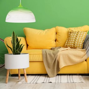 Zielona lampa wisząca ze szklanym kloszem ø 30 cm Sfera – LAMKUR