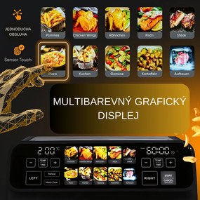 ProfiCook FR 1287 H podwójna frytkownicakonwekcyjna, 8 l
