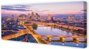 Fotoobraz na płótnie Nocna Panorama Berlina