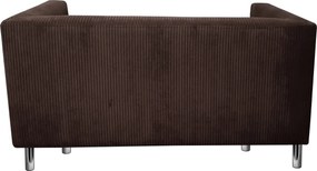 Sofa Monaco : Kolor nogi - Chrom, Kolor tkaniny - Kronos6/Poso6, Typ tkaniny - Kronos/Poso, Wysokość nogi - 15 cm