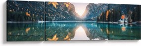 Obraz - Górskie jezioro (170x50 cm)