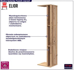Dostawka do słupka łazienkowego dąb artisan R7-M01