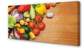 Zdjęcie na płótnie Warzywny Duet z Czosnkiem