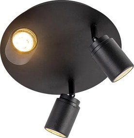 Inteligentny reflektor łazienkowy czarny IP44 z 3 WiFi GU10 - Ducha