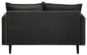 Ciemnoszara aksamitna sofa 138 cm Juli – Ropez