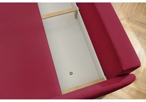 Bordowa rozkładana sofa 211 cm Marcel – Bobochic Paris