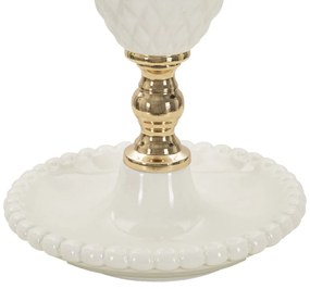 Lampa stołowa z ozdobną bazą TORRE, 57 cm