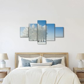Obraz zaśnieżonego krajobrazu (125x70 cm)
