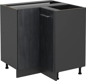 Szafka narożna czarny beton 75.6x46x81.6 r-line