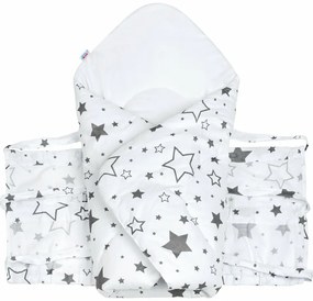 New Baby Classic Lace-up Wrap Grey Stars