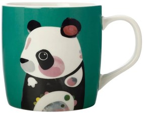 Turkusowy porcelanowy kubek Maxwell &amp; Williams Pete Cromer Panda, 375 ml