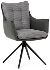 Zestaw krzeseł obiadowych z mechanizmem powrotnymDCH-D1345 GREY2, 2 szt.