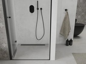 Mexen Lima drzwi prysznicowe składane 110 cm, transparent, czarne - 856-110-000-70-00