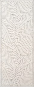Dywan uniwersalny Nova 3D Listki kremowy 80 cm x 250 cm