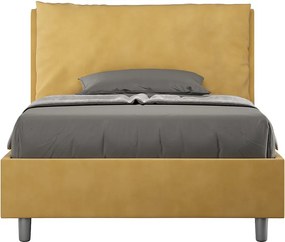 Łóżko bez stelaża tapicerowane 120x210 microfibra okra Antea Large