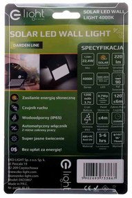 Lampka Solarna Butterfly Czarna 1,5W