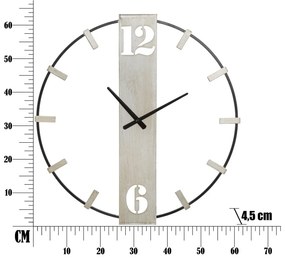 Zegar ścienny ø 61 cm Silvery – Mauro Ferretti
