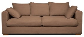 Jasnobrązowa sztruksowa sofa 220 cm Comfy – Scandic