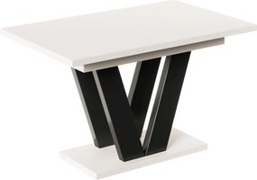 Stół z podstawą w kształcie litery V Lara rozkładany od 130 do 210 kaszmir