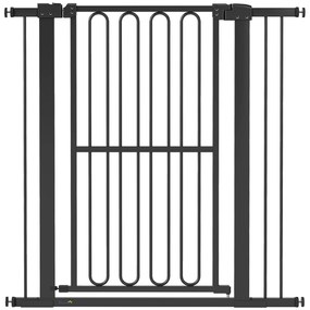 PawHut Brama drzwiowa dla psa, 76-104 cm Barierka bez wiercenia, Brama schodowa