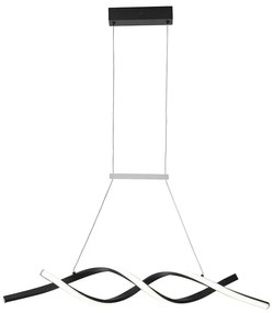 Czarna nowatorska lampa wisząca nad stół P6-W00